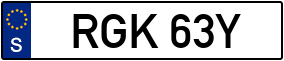 Truck License Plate